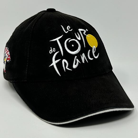 Le Tour de France Hat Baseball Cap Bicycle Race Cycling Cycler Strapback Black - Picture 1 of 10